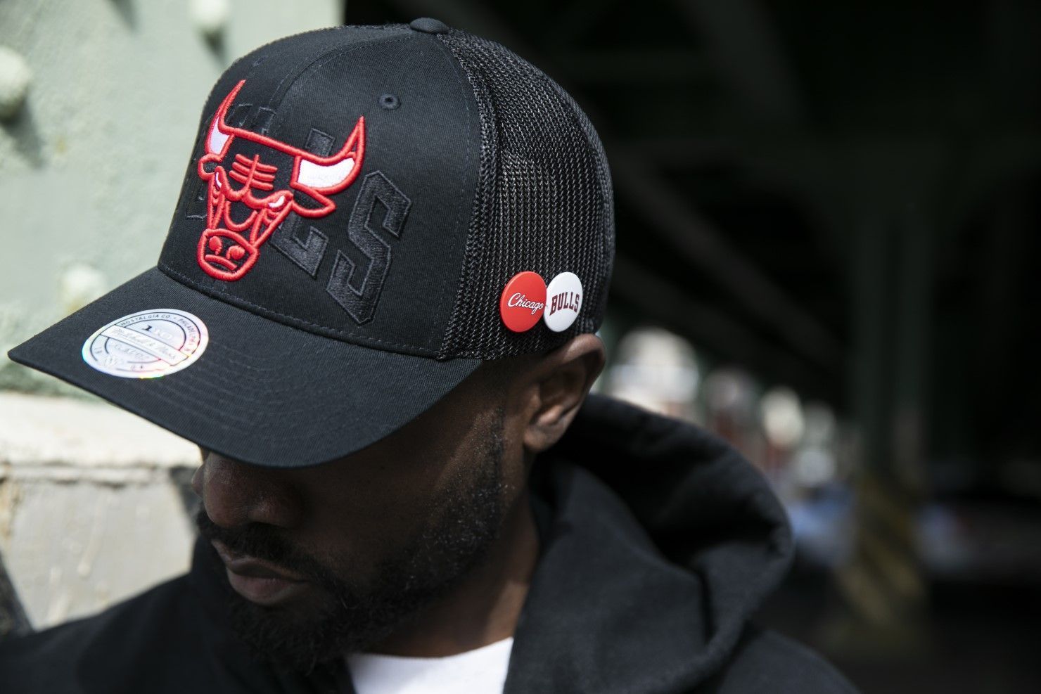 Casquette NBA Team Ground Stretch Chicago Bulls rouge MITCHELL & NESS