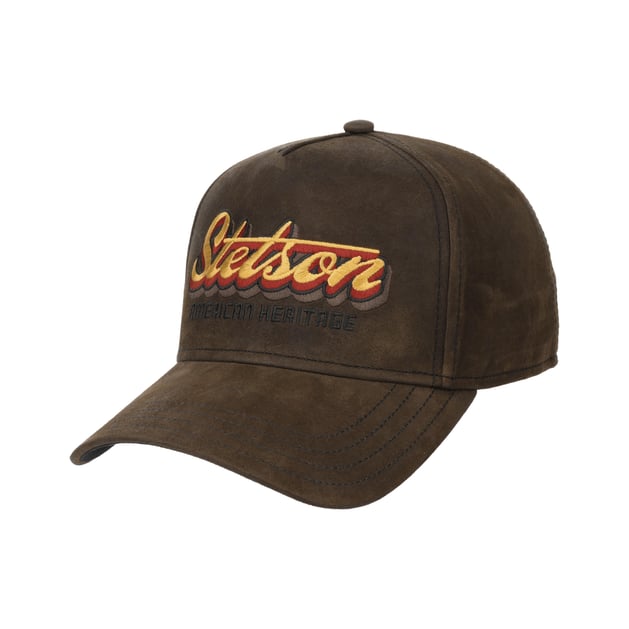 帽子 GOAT SUEDE CASQUETTE W/SILVER BUTTON Casquette Oily Goat Suede by Stetson - 119,00 €