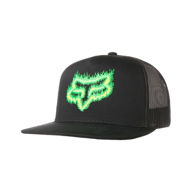 Casquette Snapback Thrasher SkateGoat Noire Et Verte Brodée - Maille Adjustable